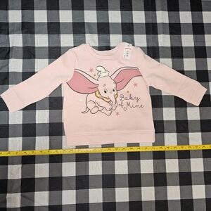 Disney Baby Pink Dumbo Sweatshirt - 18 months
